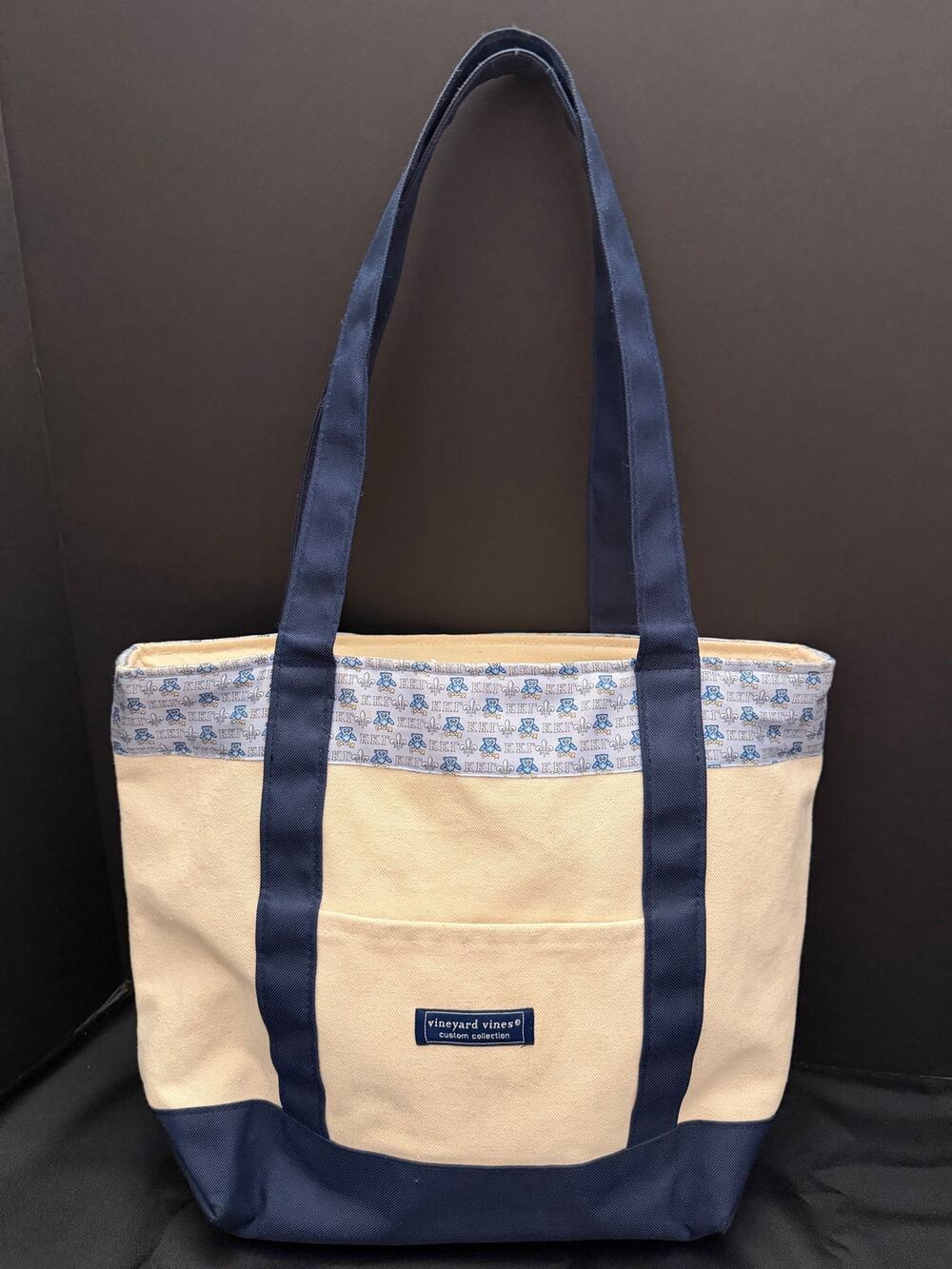 Vineyard Vines Classic Canvas Tote Customized Kappa Kappa Gamma (KKฮ) Sorority